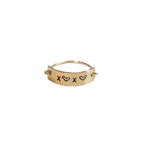 Kim Personalized Bar Ring