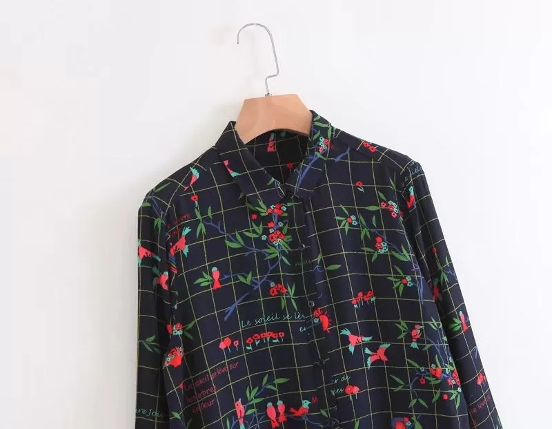 Aaron Print Button Down Top