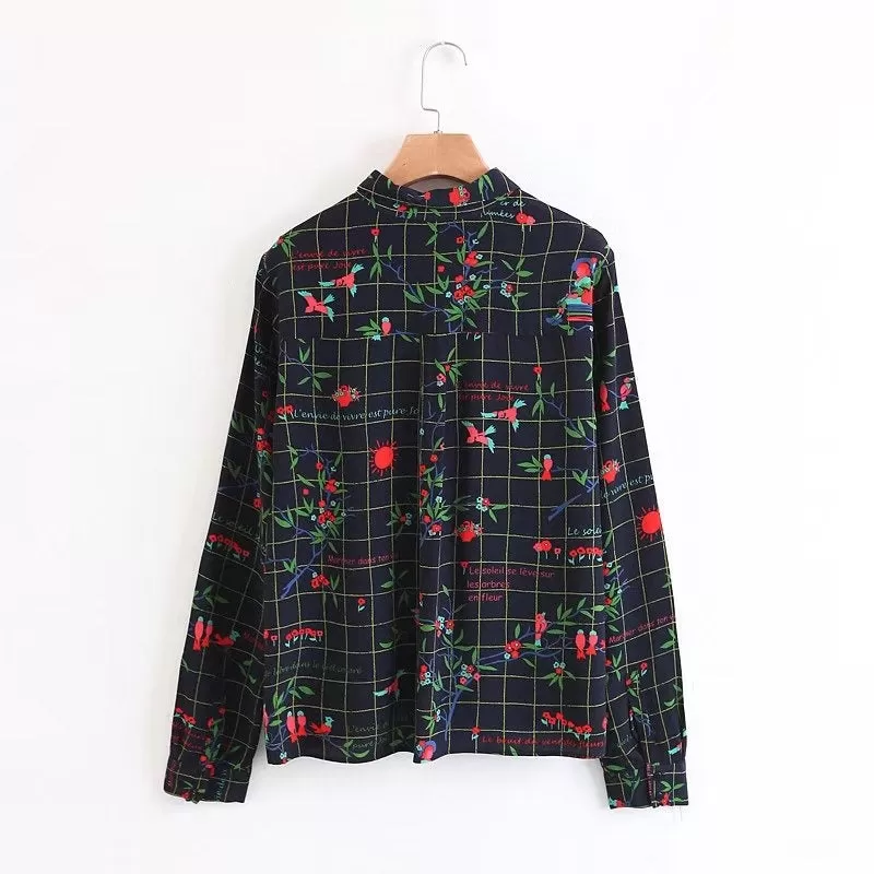 Aaron Print Button Down Top