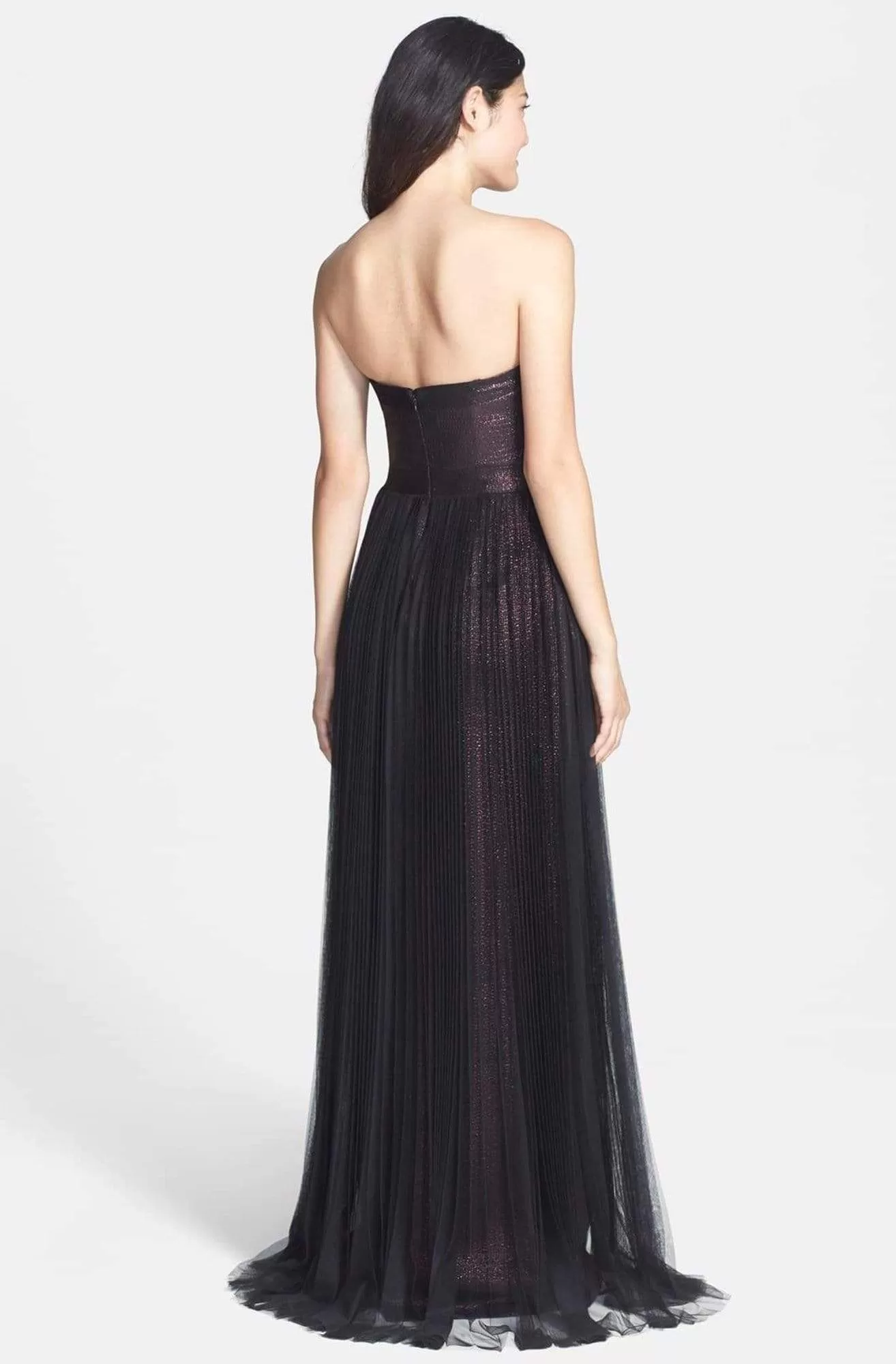 Adrianna Papell - 91898900 Strapless Metallic Jacquard Long Gown