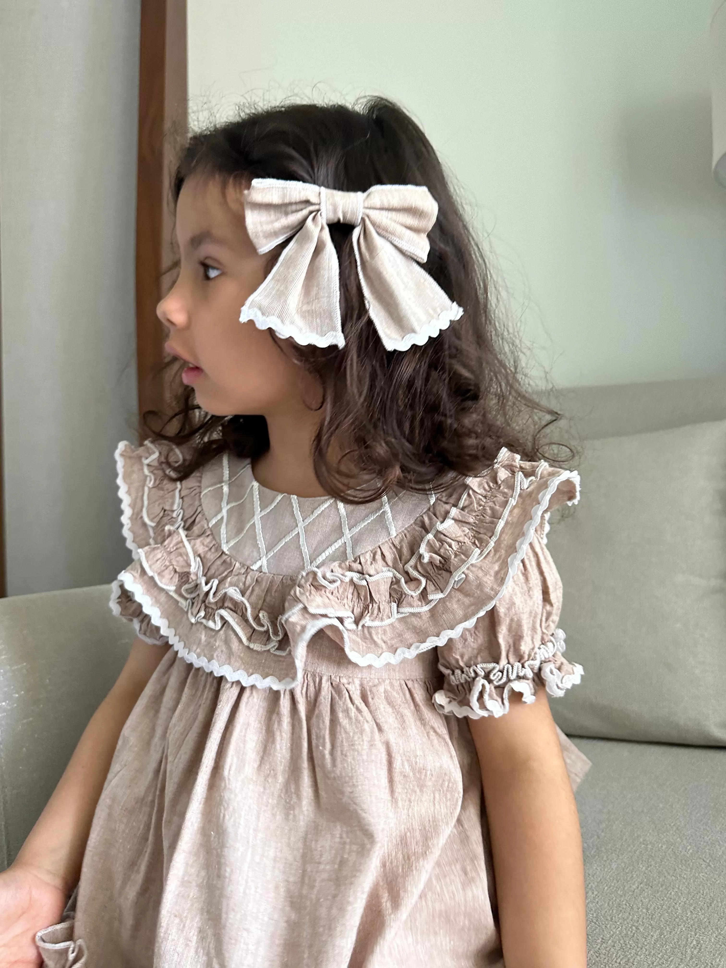 Ashlyn Linen Hair Bows