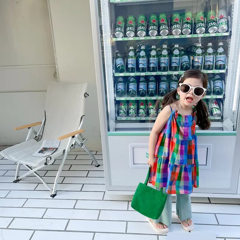 Baby Kid Girls Color-blocking Dresses