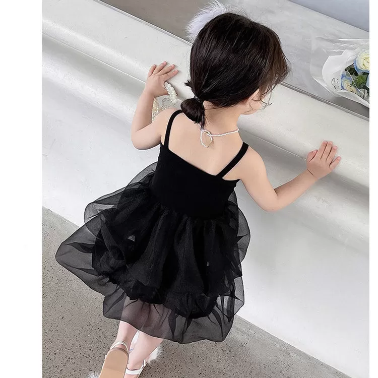 Baby Kid Girls Solid Color Dresses