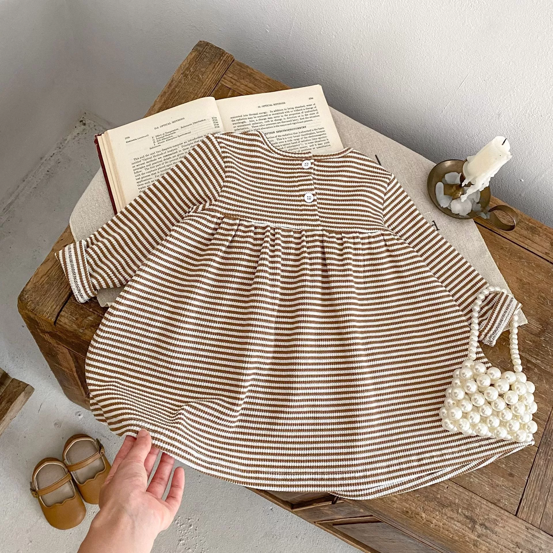 Baby Kid Girls Striped Dresses Wholesale 230828256