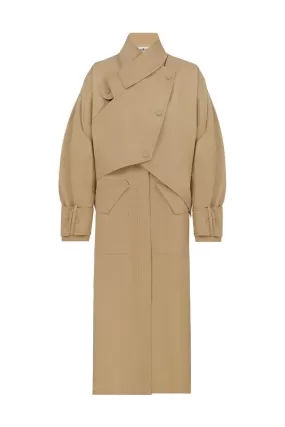 BEIGE GADGET TRENCH COAT