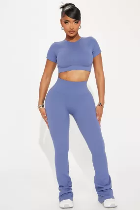 Body Goals Effortless Seamless Active Set - Slate Blue