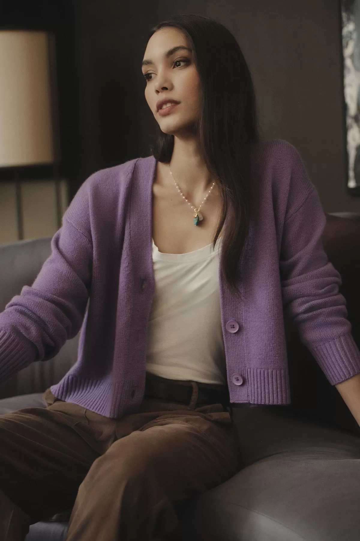 CHARLI WOOL CASHMERE CARDIGAN