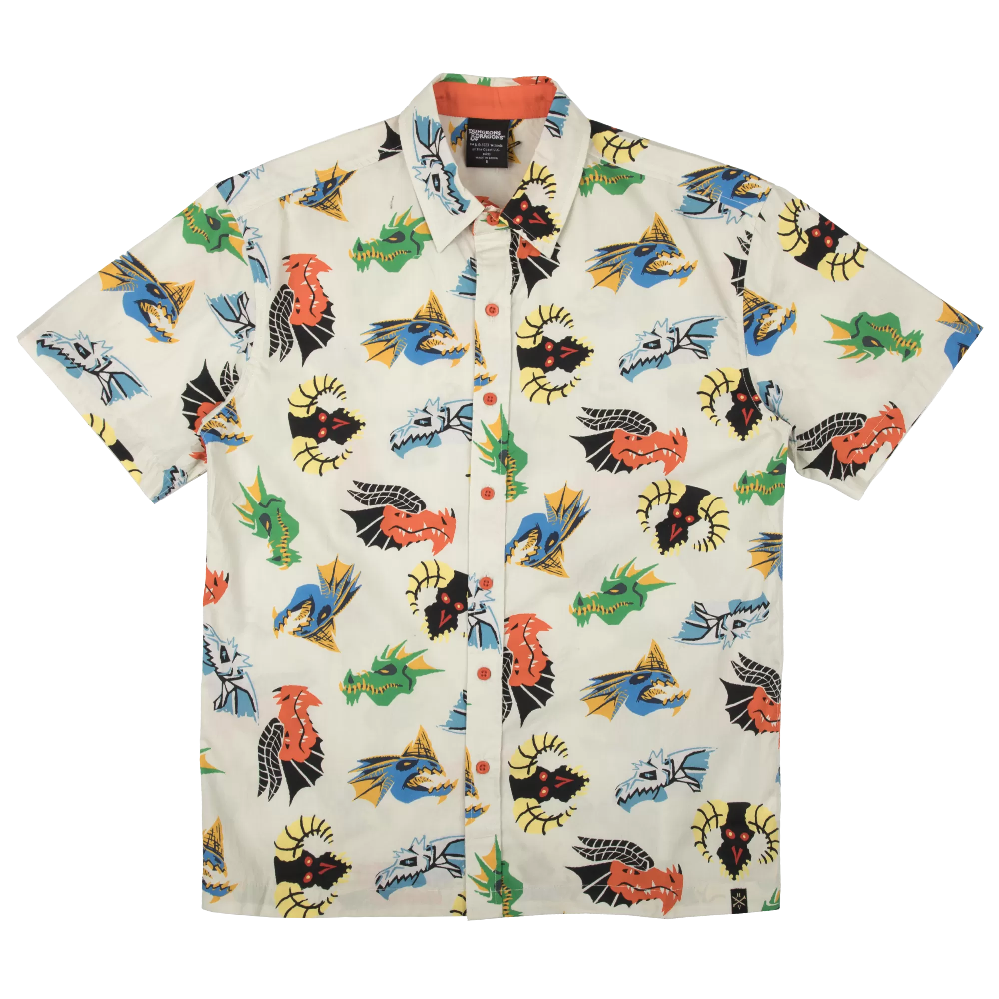 Chromatic Dragons All Over Print Button Down