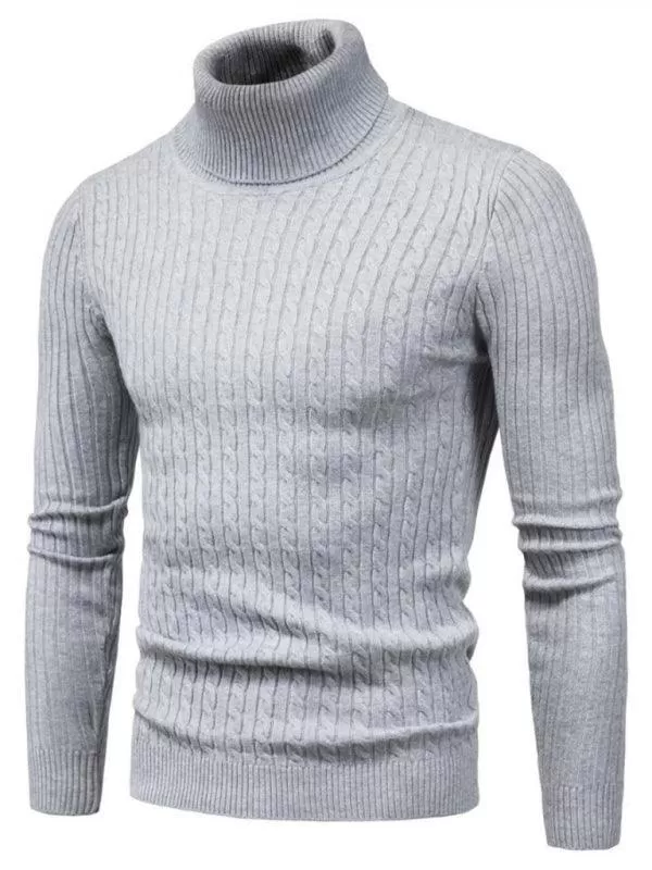 Cross-Border Slim Fit Turtleneck Men Sweater