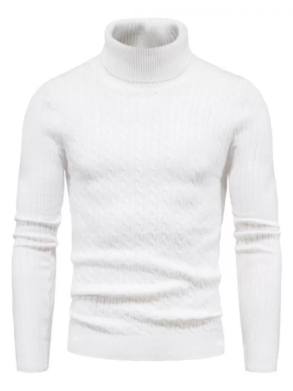 Cross-Border Slim Fit Turtleneck Men Sweater