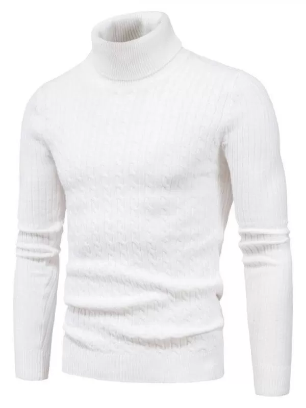 Cross-Border Slim Fit Turtleneck Men Sweater