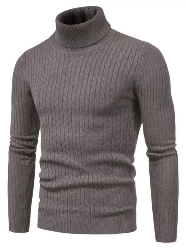 Cross-Border Slim Fit Turtleneck Men Sweater