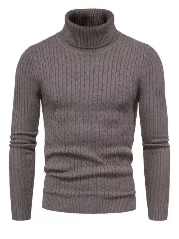 Cross-Border Slim Fit Turtleneck Men Sweater