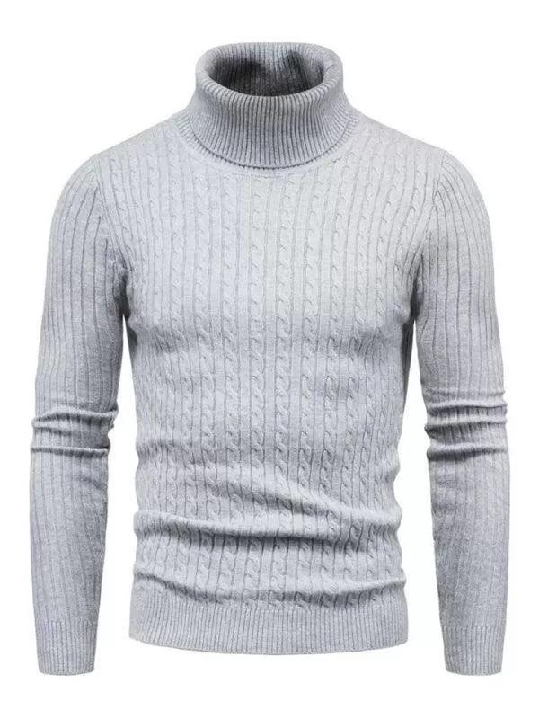 Cross-Border Slim Fit Turtleneck Men Sweater