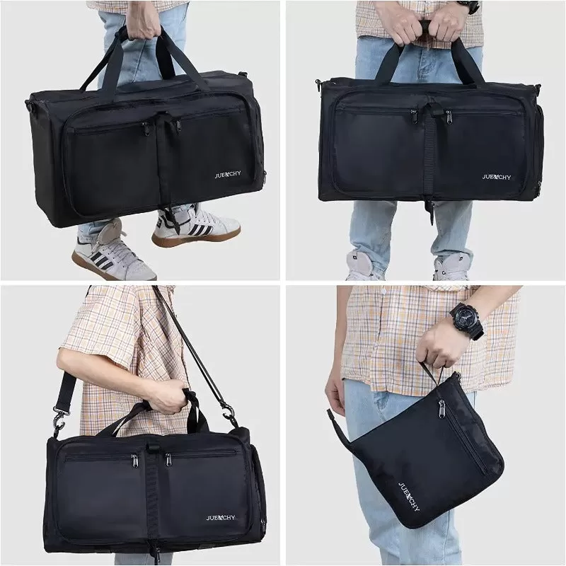 Foldable Travel Gym Duffle Bag with Shoe Compartment