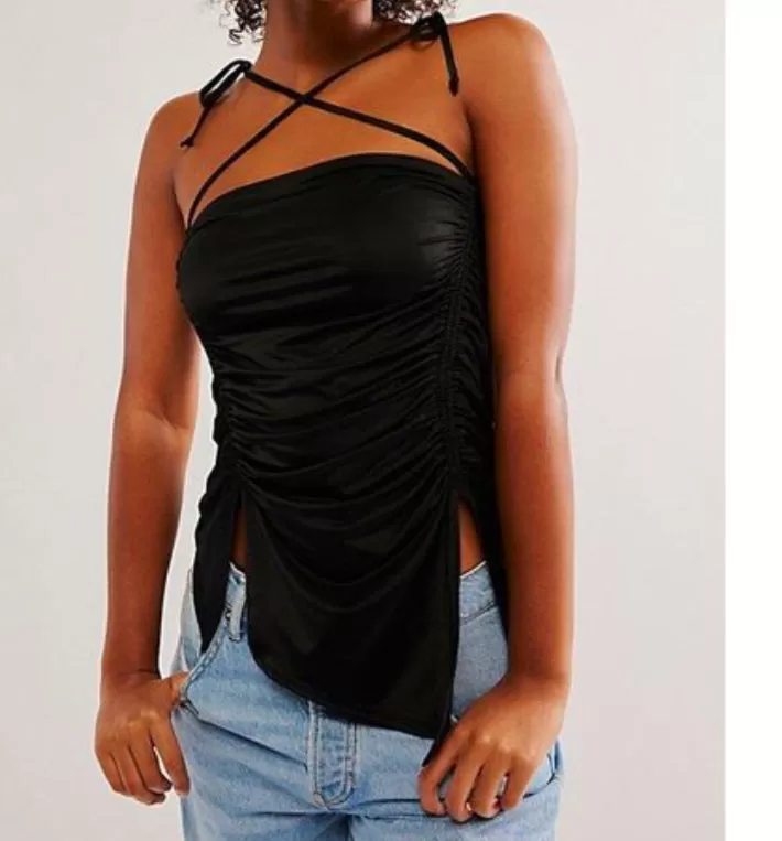 Free People Black Going Out Cami UK XS