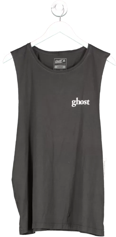 ghost Grey Sleeveless Tank Top UK L