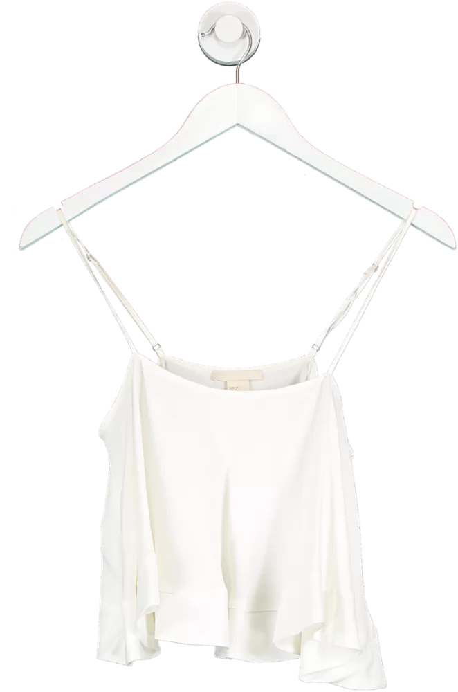 H&M Cream Floaty Cropped Cami UK 4