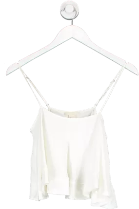 H&M Cream Floaty Cropped Cami UK 4