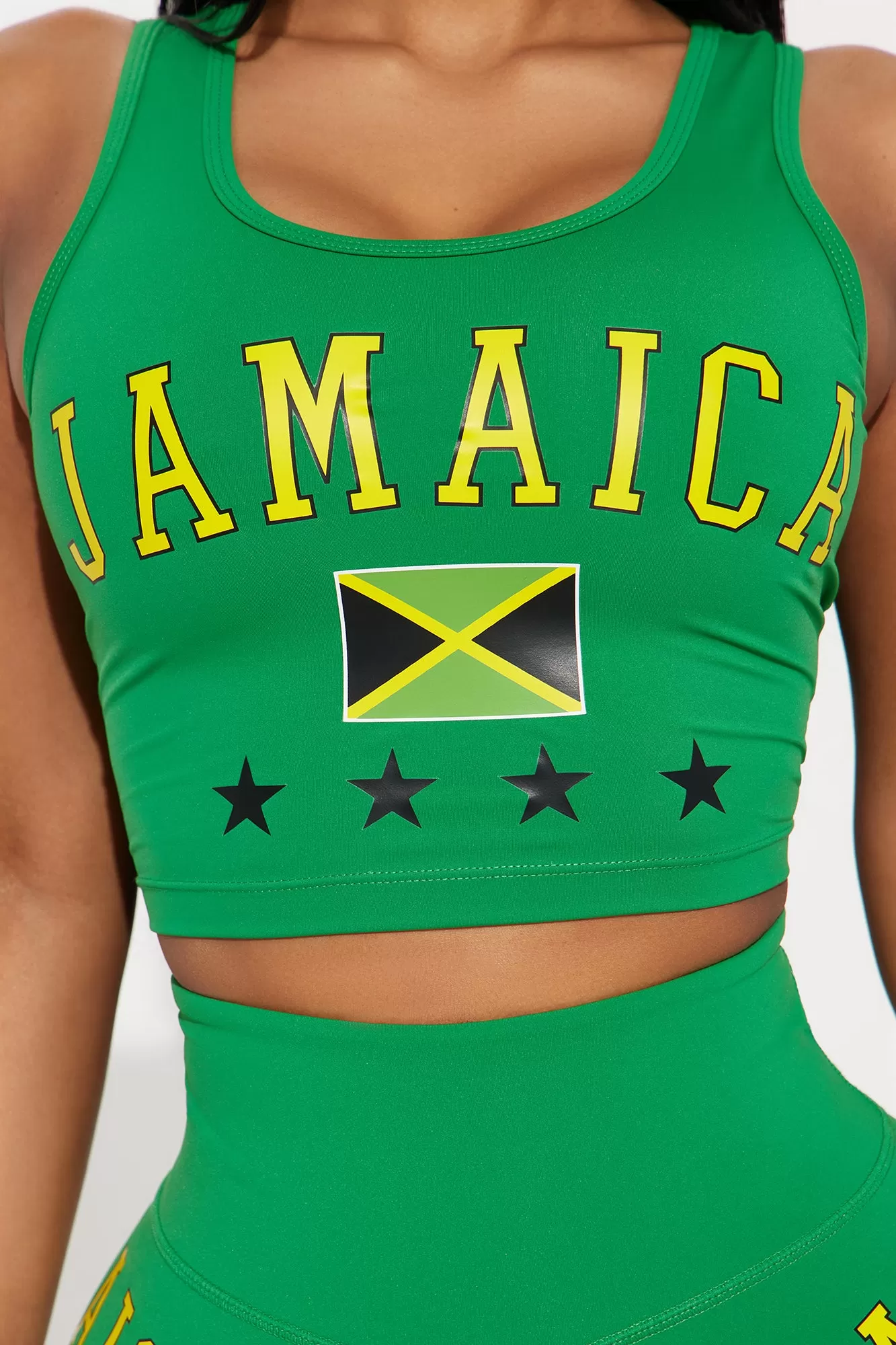 Jamaica Vibes Active Top - Kelly Green