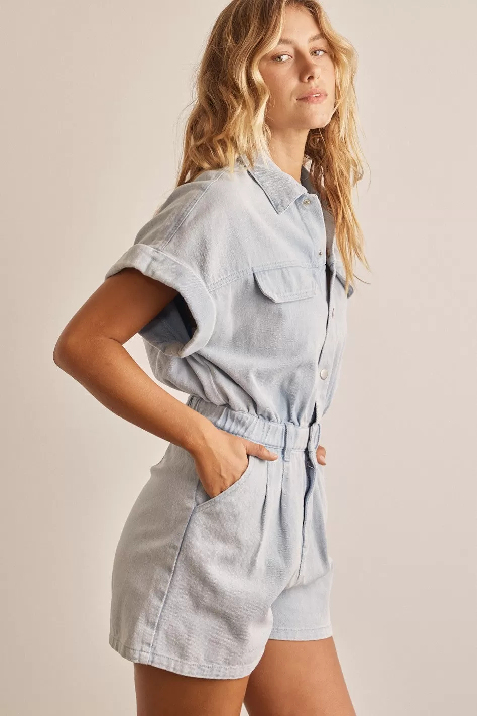 Jenni Denim Romper