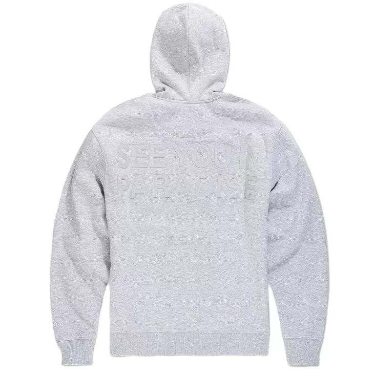 Jordan Craig Paradise Tonal Pullover Hoodie (Heather Grey) 8550H