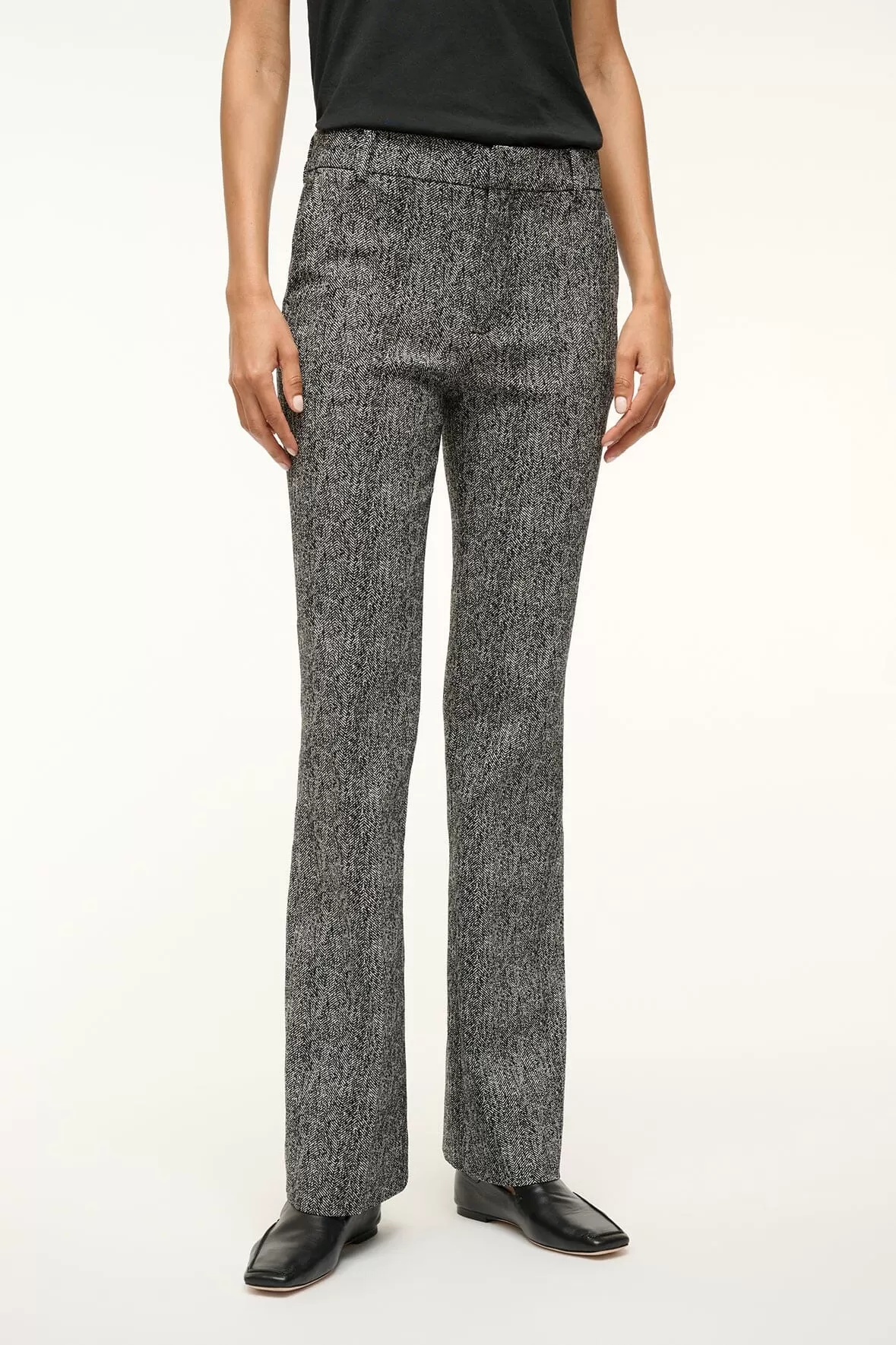 KAT PANT | TEXTURED HERRINGBONE