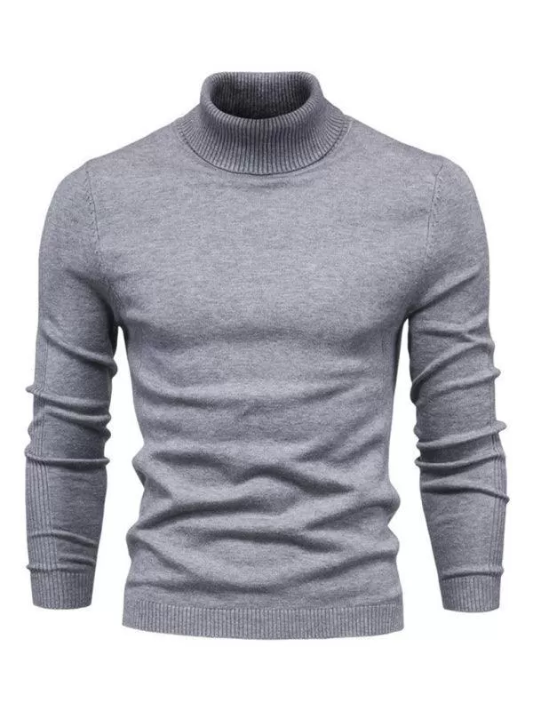 Knitwear Turtleneck Men Pullover Sweater