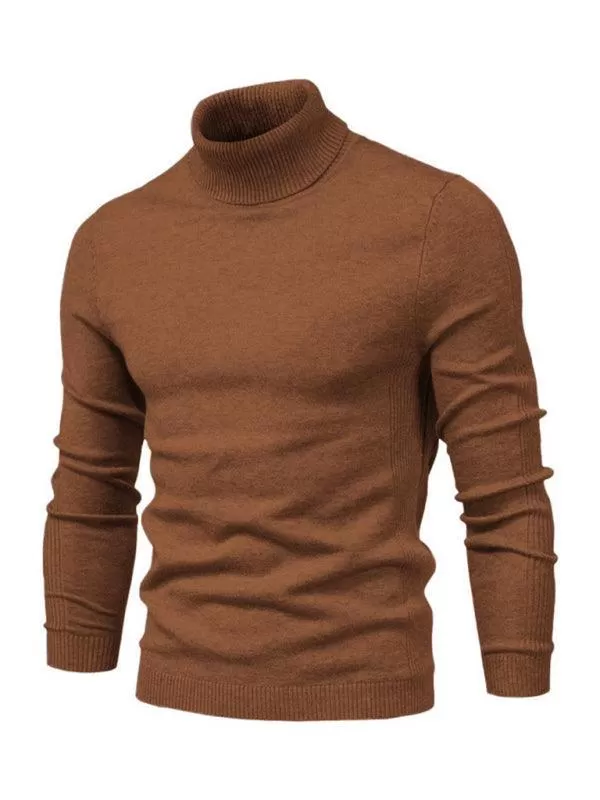 Knitwear Turtleneck Men Pullover Sweater