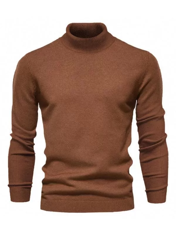 Knitwear Turtleneck Men Pullover Sweater