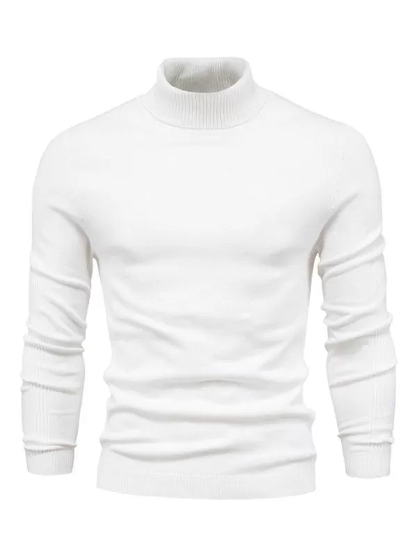 Knitwear Turtleneck Men Pullover Sweater