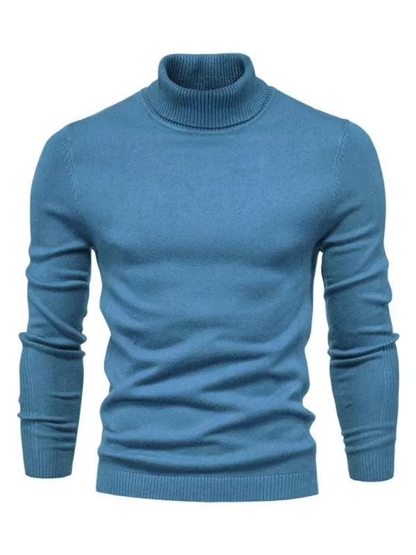 Knitwear Turtleneck Men Pullover Sweater