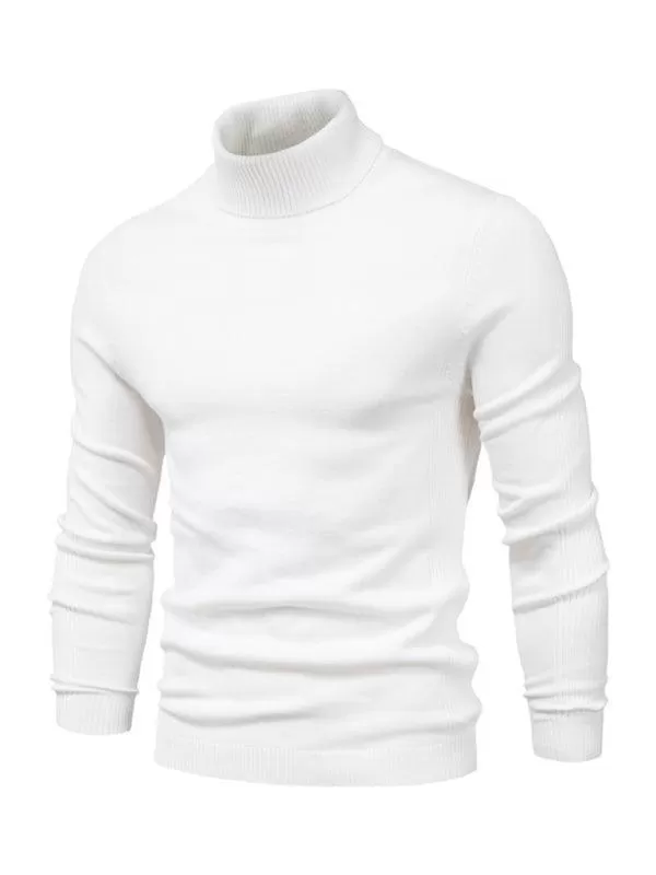 Knitwear Turtleneck Men Pullover Sweater