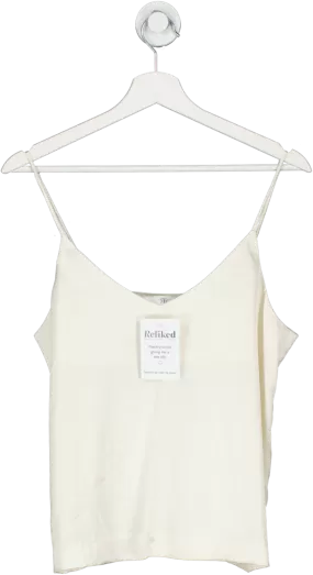 La Redoute Cream Satin V Neck Cami UK 12