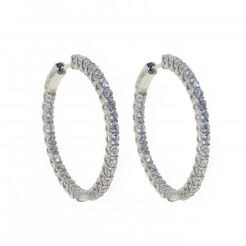 Large CZ Hoops