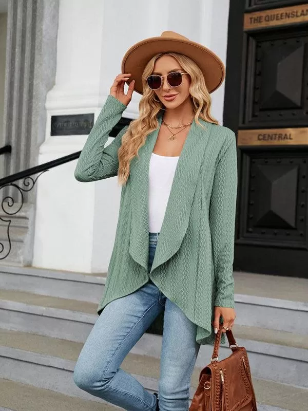 Loose Collar Cardigan Top