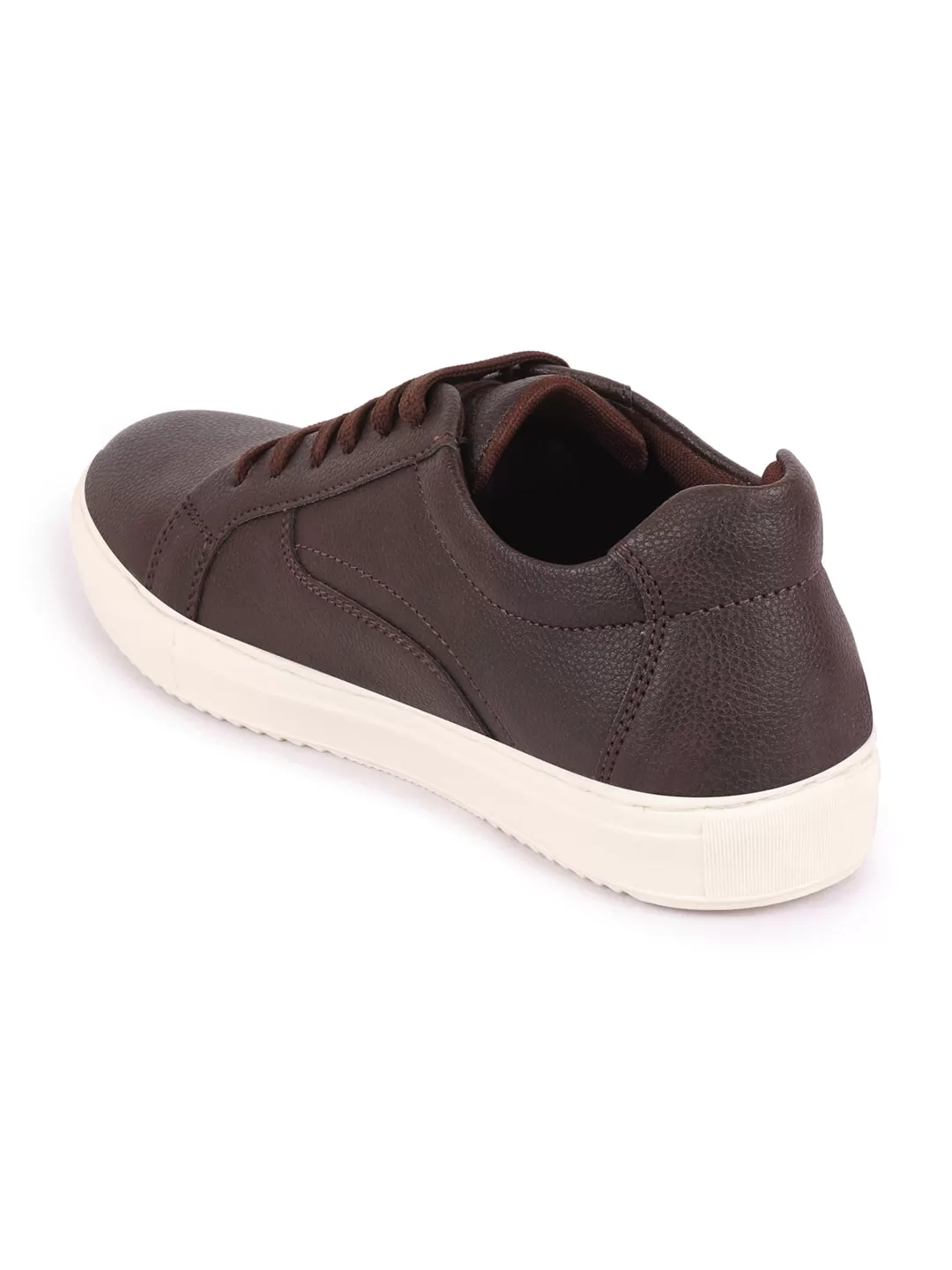 Men Brown Classic Outdoor Lace Up Sneakers