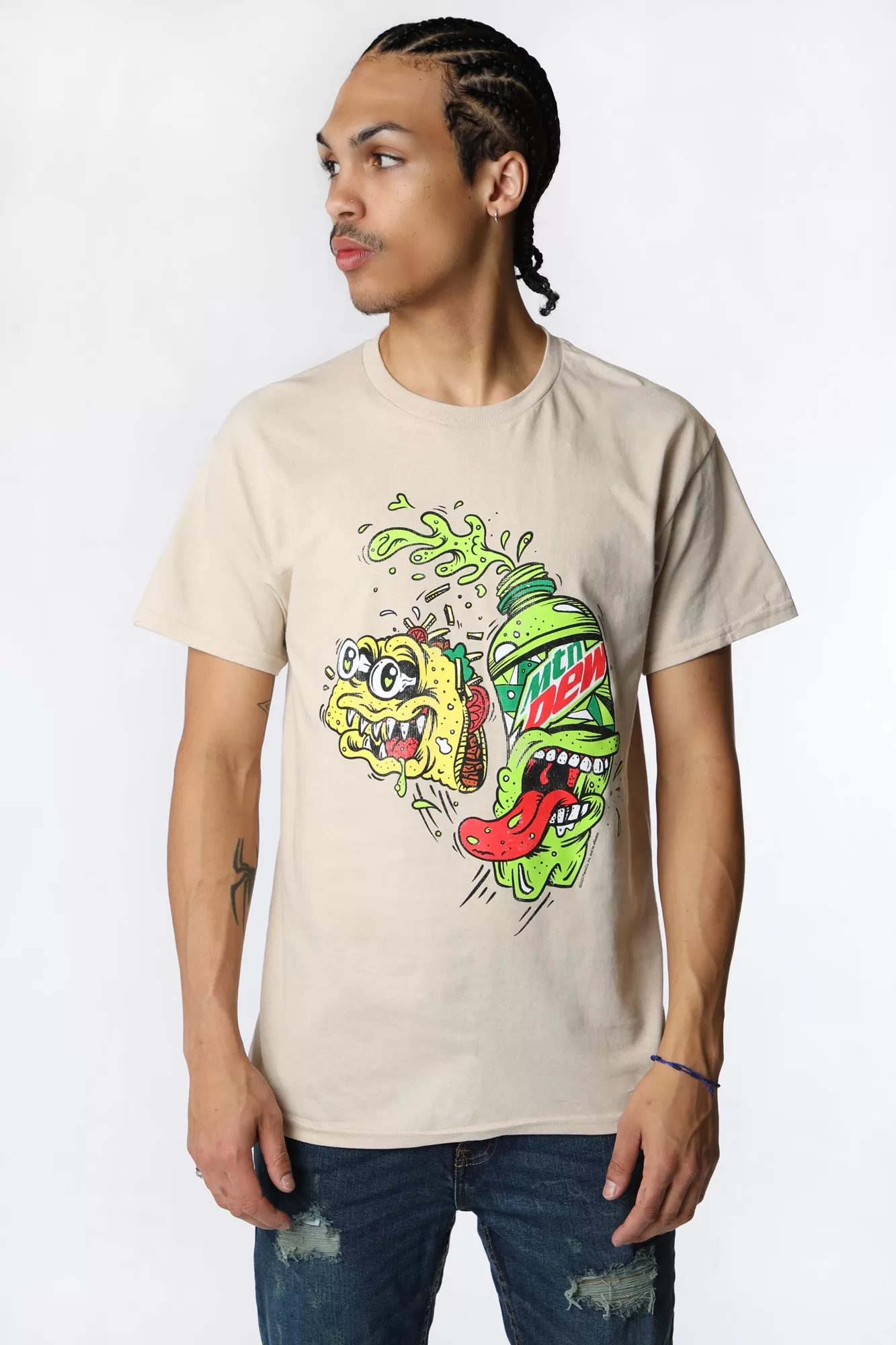 Mens Mtn Dew Graphic T-Shirt