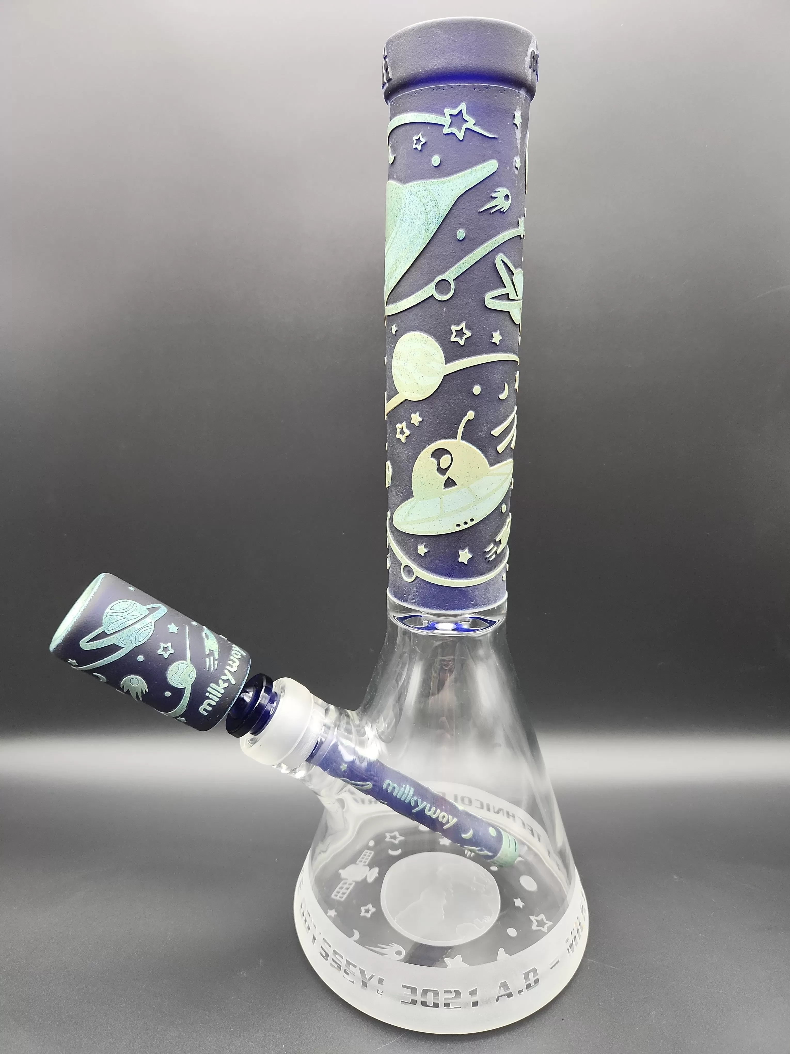 Milky Way Glass Space Odyssey in Color 14 Beaker