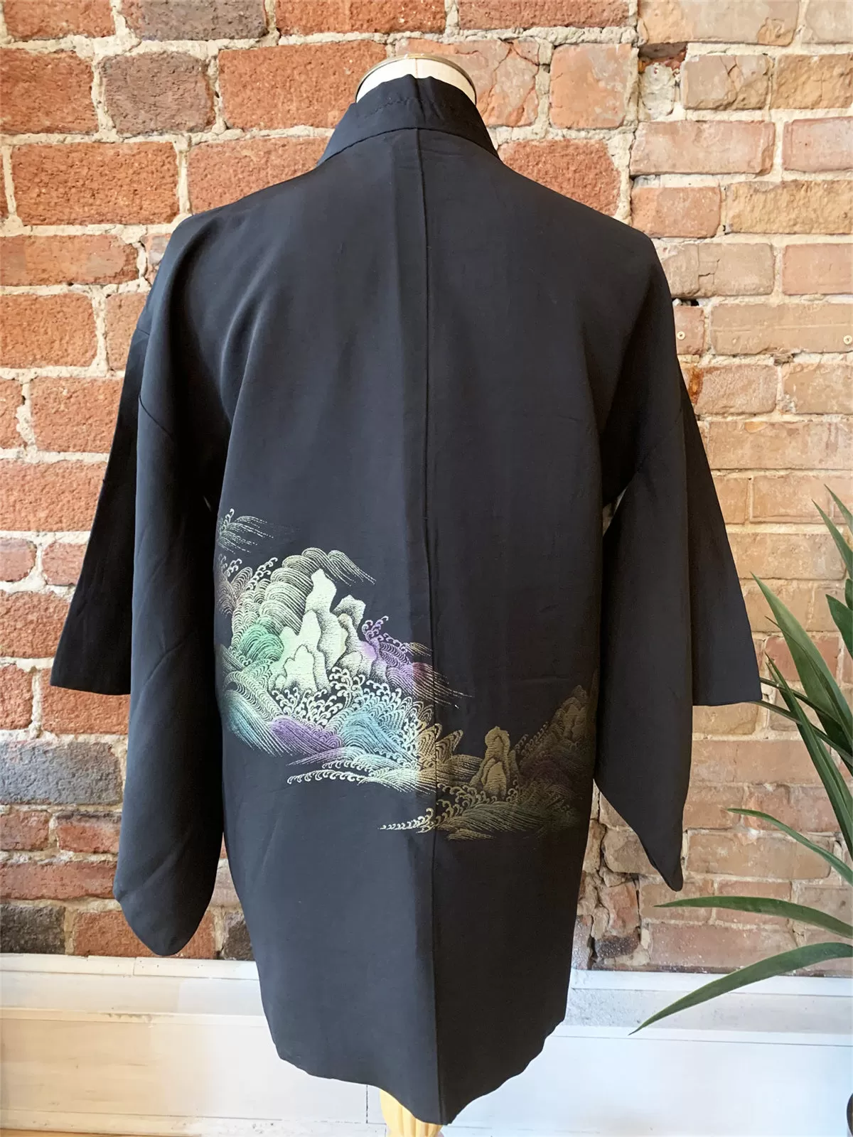 New Arrival ! Vintage Haori/Kimono Black 1970s