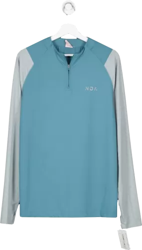 New Dimension Blue Elevate Quarter Zip Top UK L