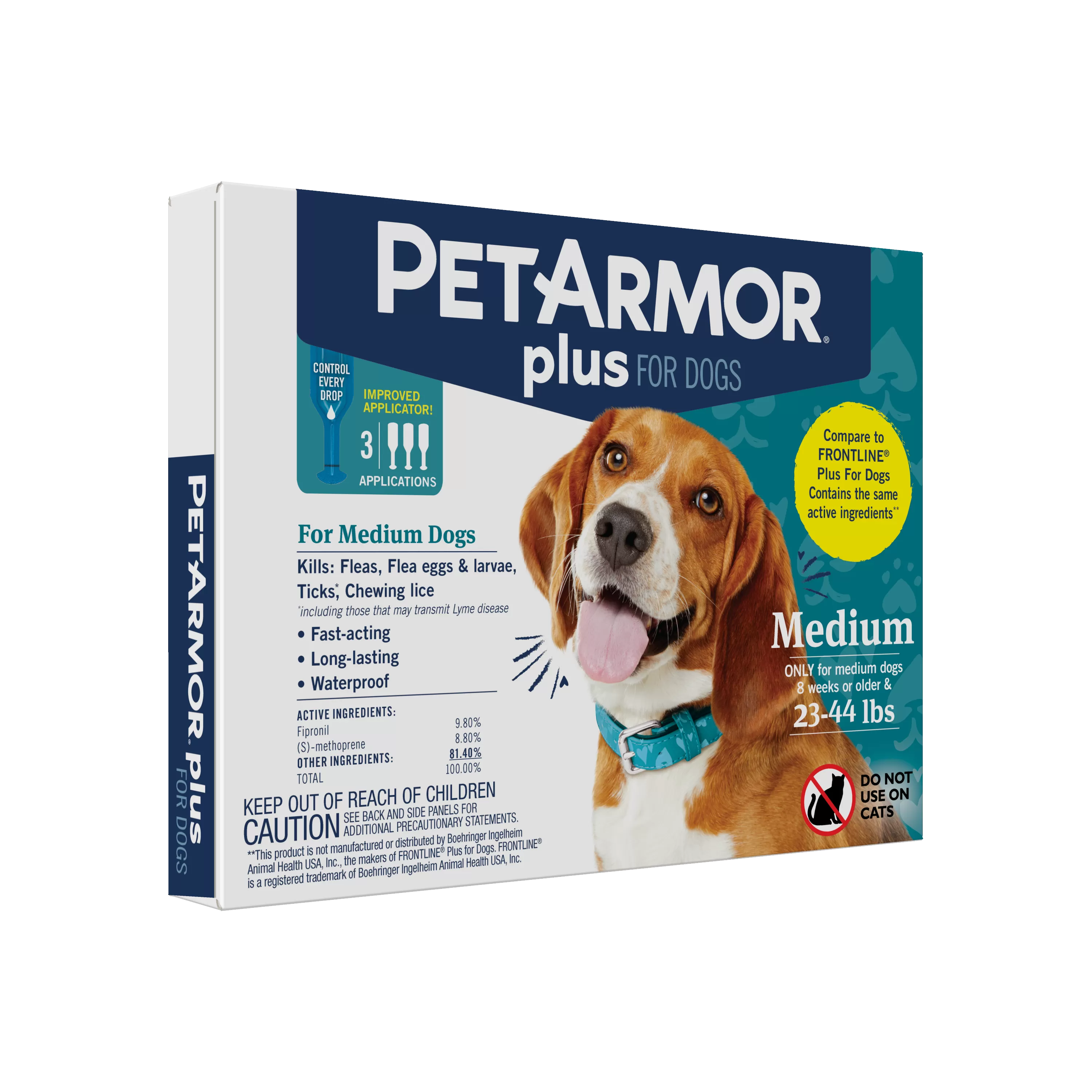 PetArmor Plus Flea & Tick Topical Dog 23-44LB 3CT