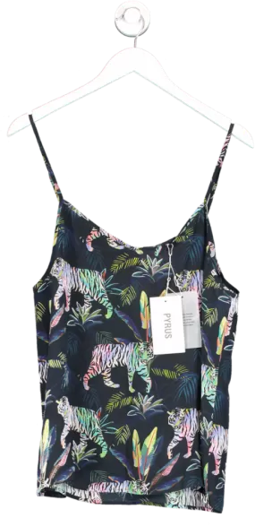 PYRUS Multicoloured Belitis Silk Cami Tigers Night UK M