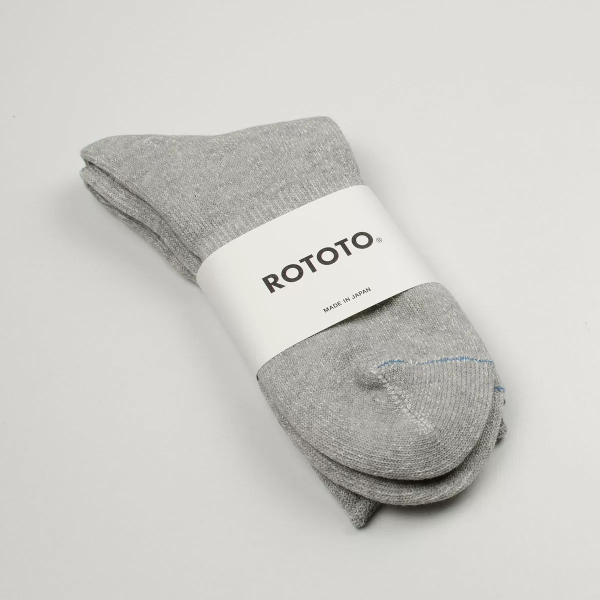 RoToTo - Washi Pile Crew Socks - Gray