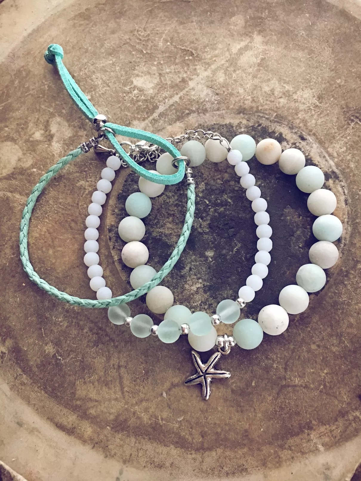 seafoam beachy bracelet style pack