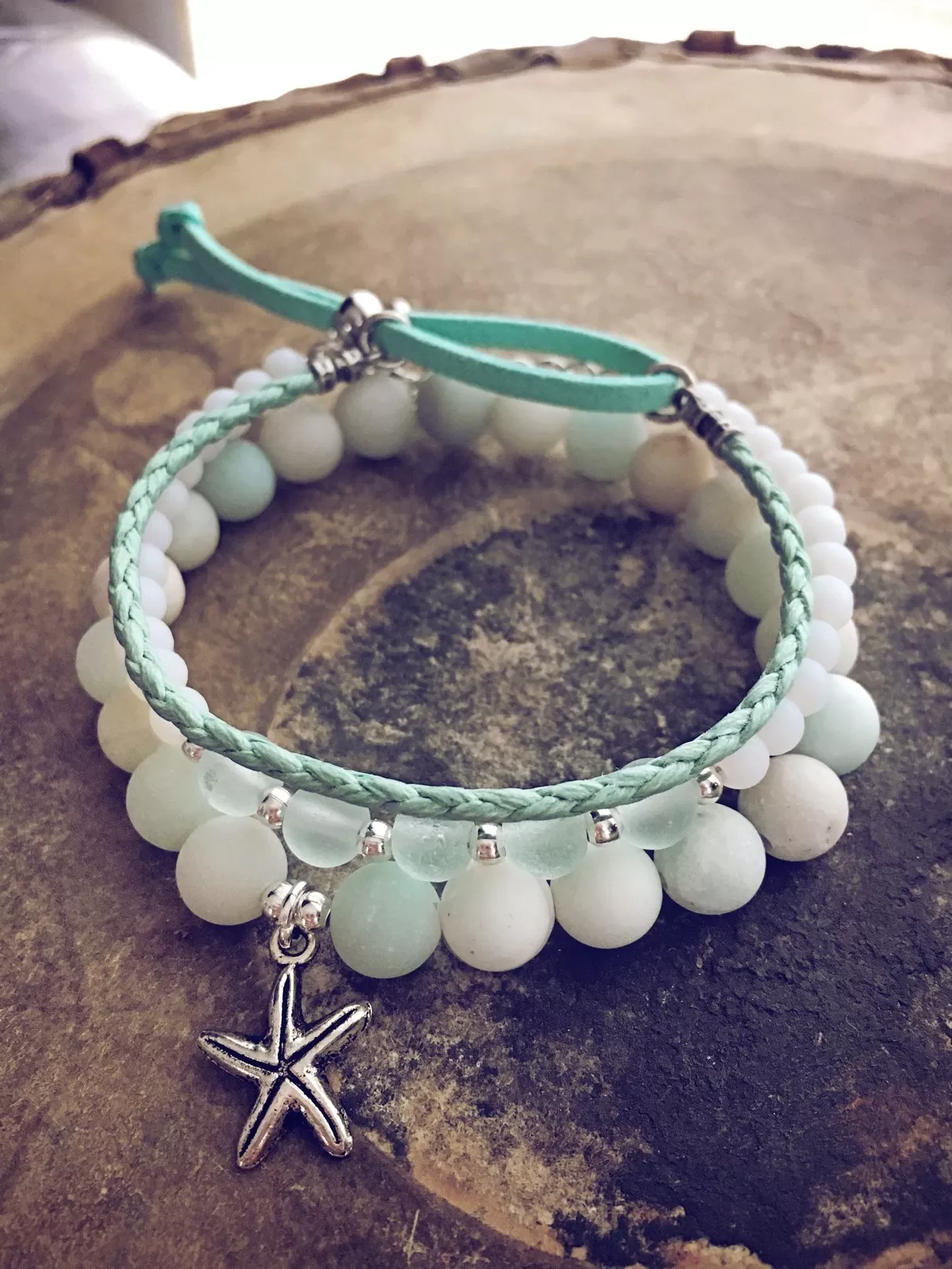 seafoam beachy bracelet style pack