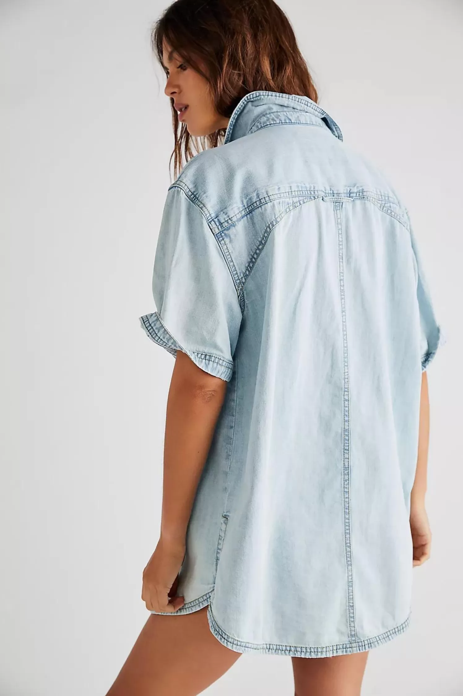 Short Of It Denim Top