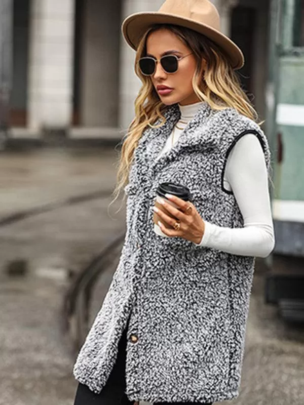 Sleeveless Long Women Winter Coat