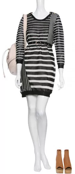 Striped Knit Dress