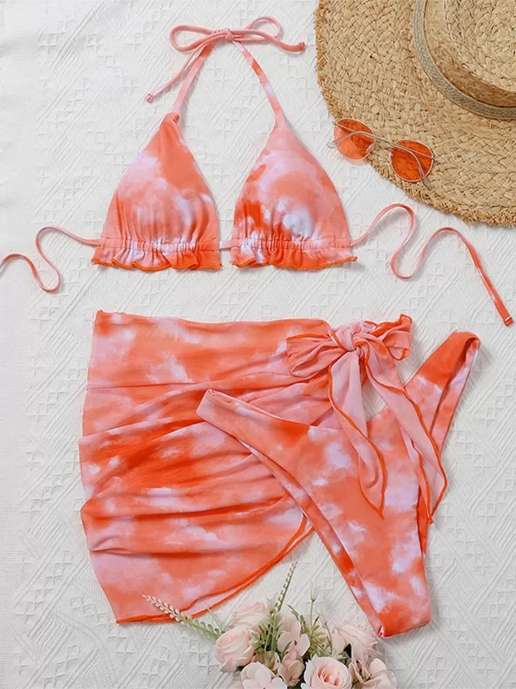 Sunrise Mesh 3-teiliges Bikini-Set 